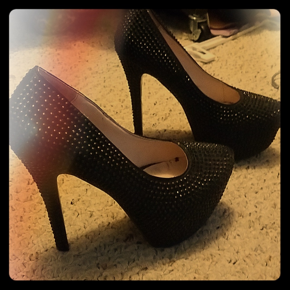 black heels